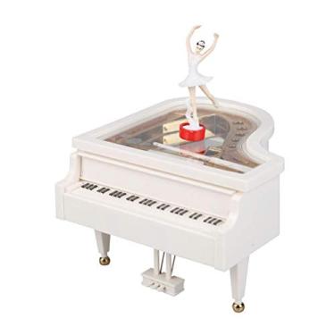 Imagem de Yorimi Mini caixa musical bailarina carro musical mecânico piano balé dançarina caixa de música meninas decoração adorável presente colecionador ornamento