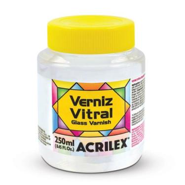 Imagem de Verniz Vitral Incolor Transparente Brilhante 250ml Acrilex