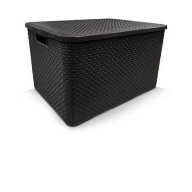 Imagem de Organizador rattan 7l preto - ARQPLAST, Preto
