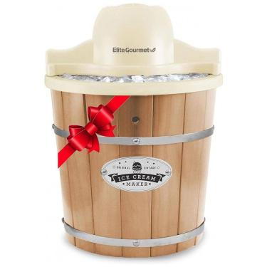 Imagem de Máquina de Sorvete Elétrica 4L de Capacidade, 110v, ELITE GOURMET EIM 924L, Marrom