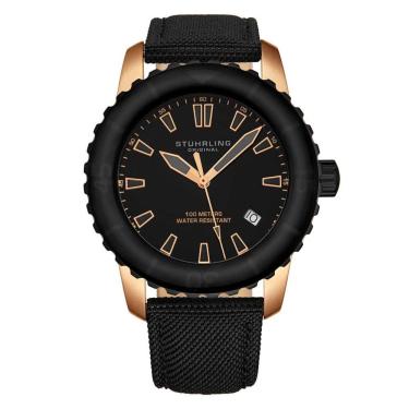 Imagem de Relógio Masculino Stuhrling Yara 2001 Quartzo 44mm, Preto