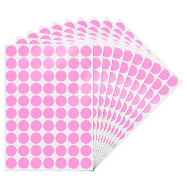 Imagem de YIKIADA Adesivos de bolinhas coloridas de 9,5 cm, etiquetas redondas coloridas com código de cores, círculo de preços, etiquetas à prova d'água para escritório, sala de aula, quintal, venda 700 peças