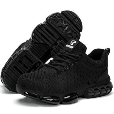 Imagem de Steel Toe Shoes Tênis de trabalho de segurança indestrutíveis Hogent