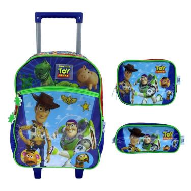 Imagem de Kit Mochila De Rodinha + Lancheira + Estojo Toy Story 42432-Masculino