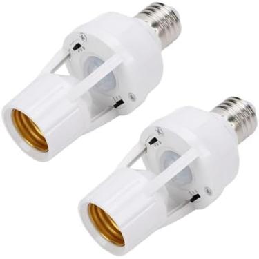 Imagem de Sensor de Presença com Fotocélula para Lâmpada E27, Interruptor Automático Liga/Desliga, Economia de Energia, Bivolt