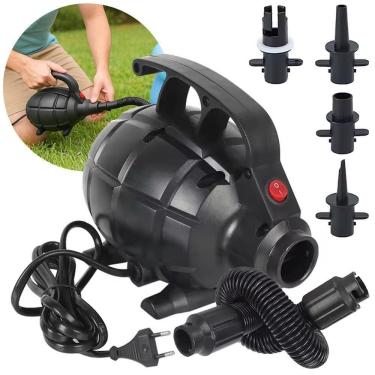 Imagem de Bomba de Ar Elétrica Premium Pump 600W com Função Infla e Desinfla Preto VG Plus