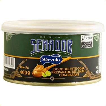 Imagem de Doce De Leite Senador Com Raspas De Limão Lata 400g - Senador Sérvulo