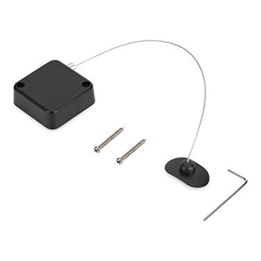 Imagem de LORADAR Trava de cabo retrátil com adesivo de dupla face, trava de segurança de controle remoto, corda antiperda de controle remoto para TV, DVD, trava de cabo de hardware, chega de procurar o