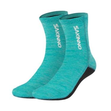 Imagem de kowaku Meias de mergulho 3mm neoprene flexível praia wetsuits meias de barbatana de água para surf mergulho livre, céu azul, é