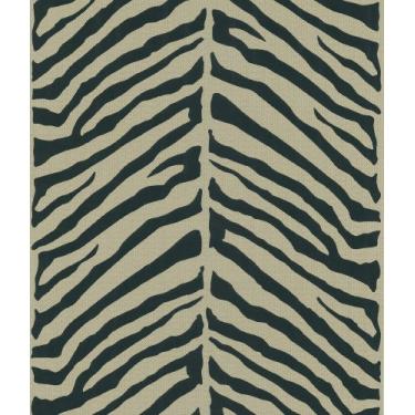 Imagem de Papel de parede Kenneth James 566-44925 Echo Design personalizado Zebra Preto Espinha de peixe Zebra