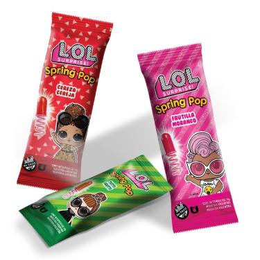 Imagem de Pirulito spring pop lol 14G bazooka - Sortido