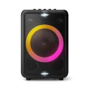Imagem de Caixa de Som Bluetooth Philips Party Speaker TAX3208, Potência 800W, com Luzes e Bateria Recarregável