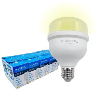 Imagem de 10x Lâmpada Bulbo Led Alta Potência 20w Branca Quente 3000k