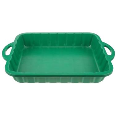 Imagem de PRETYZOOM Ferramenta de troca de óleo panela de drenagem de óleo para carro bandeja de gotejamento plástico resistente fácil de limpar reutilizável motocicleta automotiva