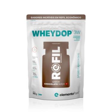 Imagem de Wheydop 3W Elemento Puro sabor Chocolate Suíço Refil 900g