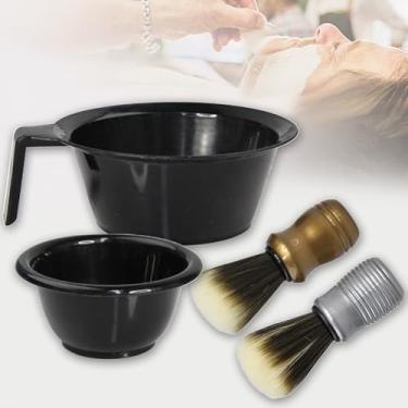 Imagem de 1 conjunto de pincéis de barba para domar e suavizar o cabelo, cerdas para escovas de barba masculinas de viagem, pentear barba para promover o crescimento do cabelo