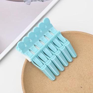 Imagem de Pacote com 5 grampos de cabelo jacaré - Clipes de estilo profissional para cabelo, clipes jacarés de plástico de qualidade de salão