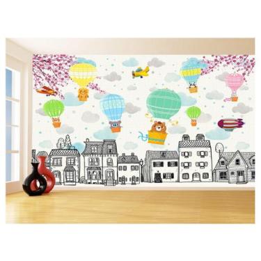 Imagem de Papel De Parede 3D Infantil Bichinos Floresta 3,5M Azs366 - Você Decor