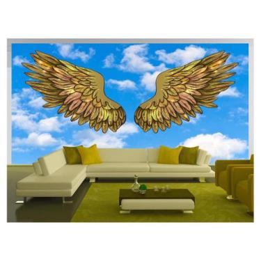 Imagem de Papel De Parede 3D Arte Asas Selfie Insta Cores 3,5M Tra330 - Você Dec