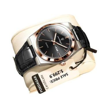 Imagem de Relógio De Pulso Masculino POEDAGAR De Quartzo, À Prova D'água, Lumino