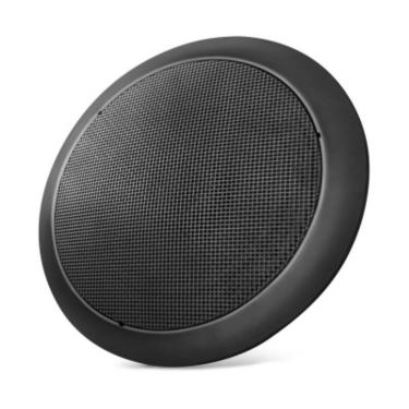 Imagem de Arandela Coaxial Redonda 6" 50RMS 8 Furos Design Discreto Preta Fiamon