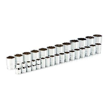 Imagem de TEKTON Conjunto de soquetes de 12 pontos para chave de 1/2 polegadas, 29 peças (10-38 mm) | SHD92012