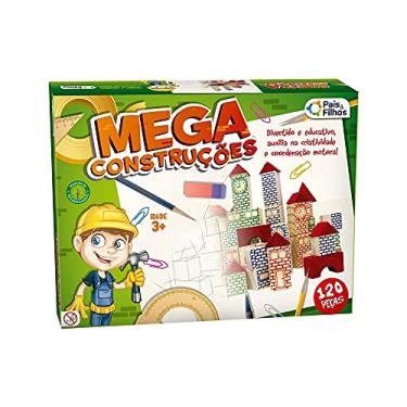 Imagem de Brinquedo para Montar Mega Construções 120 Peças Pais e Filhos