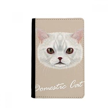 Imagem de Porta-passaporte de animal de estimação de gato doméstico branco Notecase Burse capa carteira porta-cartões
