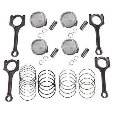 Imagem de SLTY Kit de rolamento de pistão do motor, bielas e rolamentos de biela principal compatíveis com Hyundai Kia 14-18 2.0 litros