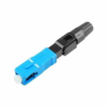 Imagem de Conector Fast Rapido Fibra Optica Sc/pc, Sc/upc Pct C/10 Azul Gigasat