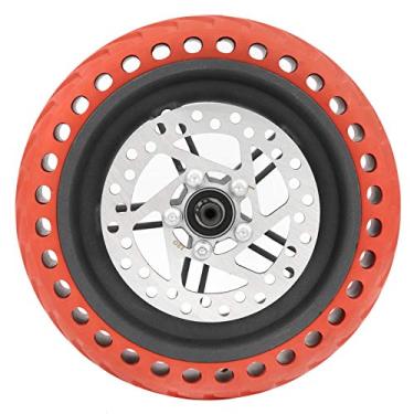 Imagem de Motor de Cubo para Scooter Elétrica Traseira 8.5, Pneu Sólido Com Cubo e Conjunto de Substituição de Disco de Freio de 120mm para Scooter Elétrica M365pro (Vermelho)