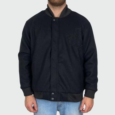 Imagem de Jaqueta Diamond Un Polo Twill Varsity Preto-Masculino