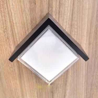 Imagem de Hevvy Arandela Led 12w 4200k Quad Preta O-2460-12pt42k