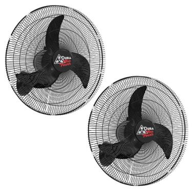 Imagem de Kit 2 Ventiladores Oscilante De Parede 60 Cm Com 120 Fios Dura Max Power 230W - Duralínea