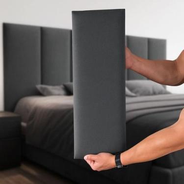 Imagem de Cabeceira Cama Box Estofada Modular Casal 1,40 x 56 Modelo Lux Varias 