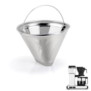 Imagem de Filtro de café compatível com máquina de café Moccamaster, filtro reutilizável de cone inoxidável para Technivorm Moccamaster 79112 KBT 53923 KBGV 59691 KB