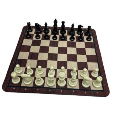 Imagem de Esquirla Jogo de tabuleiro dobrável de, jogo de tabuleiro profissional antiderrapante multifuncional portátil, presente premium para crianças, de de, Xadrez Preto E Branco