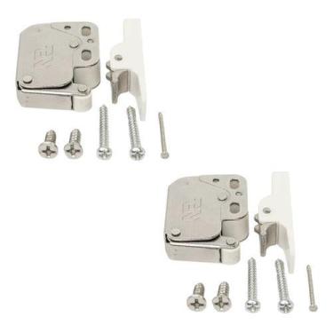 Imagem de Kit 2 Fecho Toque E Abra Push Open Articulado Móveis Fgvtn - Niquelado