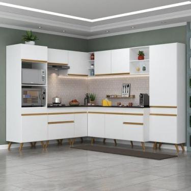 Imagem de Cozinha Completa De Canto Veneza Gw Mp2047 Branca - MULTIMOVEIS