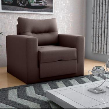 Imagem de Sofá Cama 1 Lugar Cork Suede Marrom