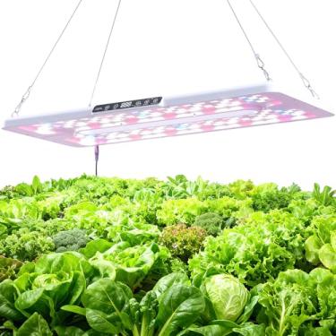 Imagem de DRYADES Luzes de cultivo de 56 x 25 cm para plantas e vegetais de interior, lâmpada LED de espectro completo para estufa de jardim interno - possui dois modos de luz inteligentes, temporizador de 12 ~