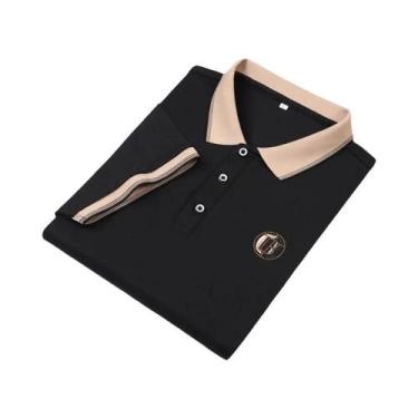 Imagem de Camisa polo masculina de manga curta com camisa polo bordada - NONE, B