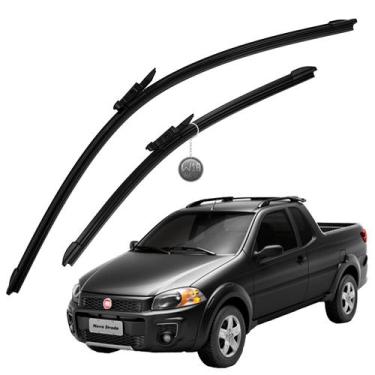 Imagem de Kit Par Palheta Limpador Parabrisa Silicone VCLEAR Fiat Argo Cronos Pu