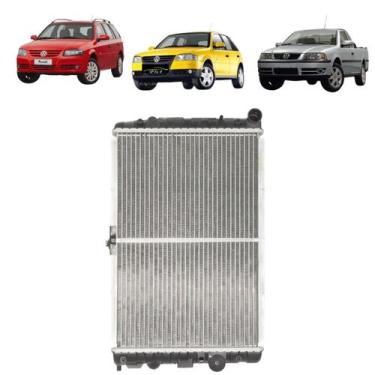 Imagem de Radiador Gol Parati Saveiro g2 g3 g4 Com Ar Brasado 26mm - Velox  Reac