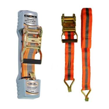 Imagem de Cinta Amarrar Prender Carga C/ Catraca 5M x 38mm Carga 100kg Stels 578