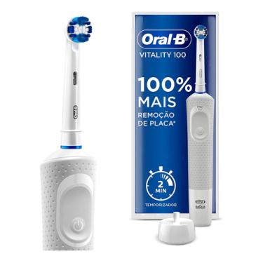 Imagem de Escova Dental Elétrica Recarregável Oral-b Vitality 220v Vitality 100