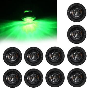 Imagem de FXC 10 x 3/10.2 cm luz de LED redonda indicadora de luz indicadora frontal traseira para caminhão, carro, ônibus, reboque, van, caravana, barco, lanterna traseira de freio