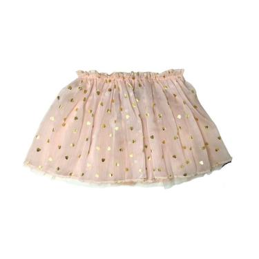 Imagem de Saia Tutu Coração Dourado - Rosa Rose-Feminino