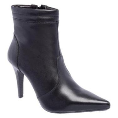 Imagem de Bota Feminina Preta Cano Curto Em Couro 4122-Feminino