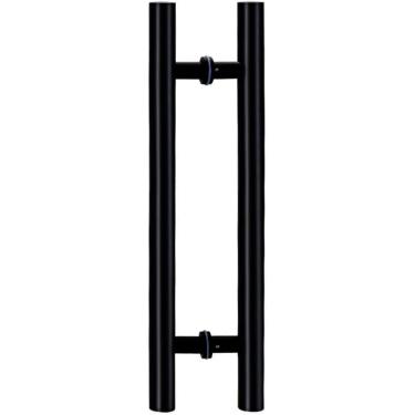 Imagem de Puxe a porta da cozinha do chuveiro puxa interior exterior maçanetas modernas para portas de vidro deslizantes, maçaneta da porta moderna de entrada dupla face, barra redonda do chuveiro do